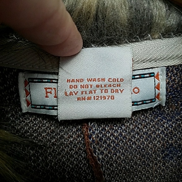 Flying Tomato Small Fir Trimmed Cartigan - Picture 6 of 6